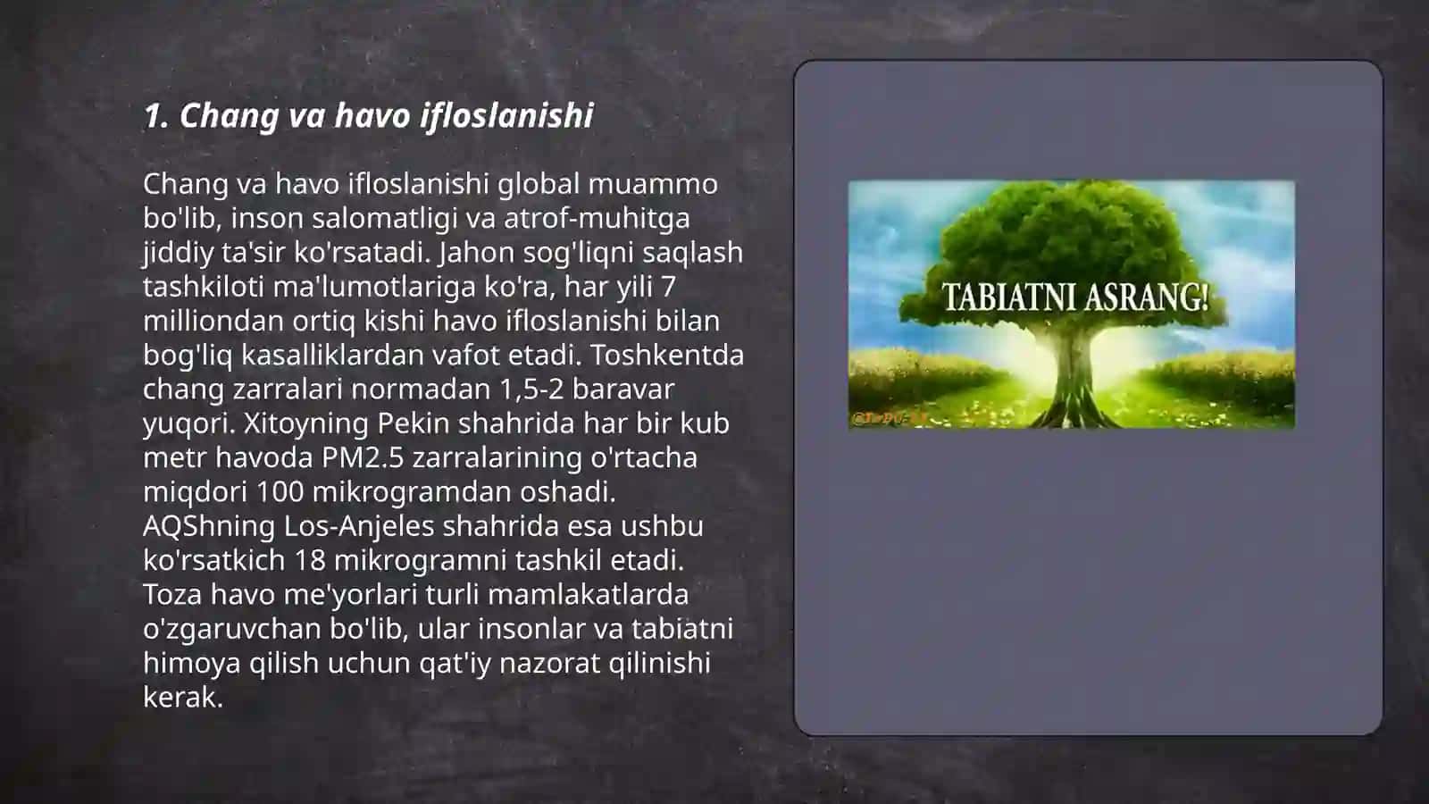 Tabiatni asrang va ekologik muammlar 3