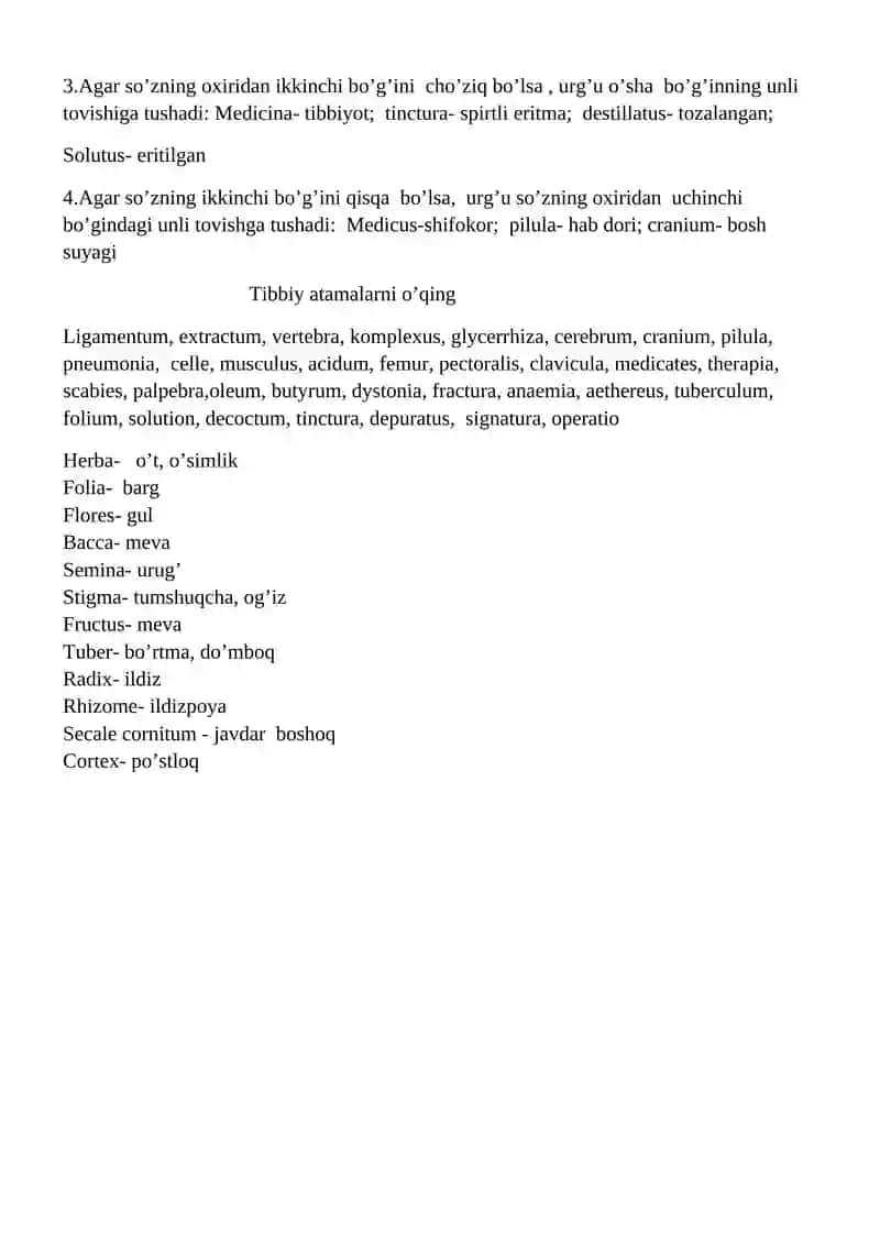 Tibbiy terminologiyasiga kirish. Lotin tilining tarixi 3