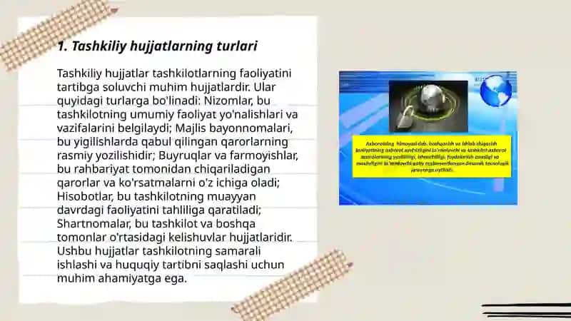 Tashkiliy hujjatlar va ularni rasmiylashtirish 3
