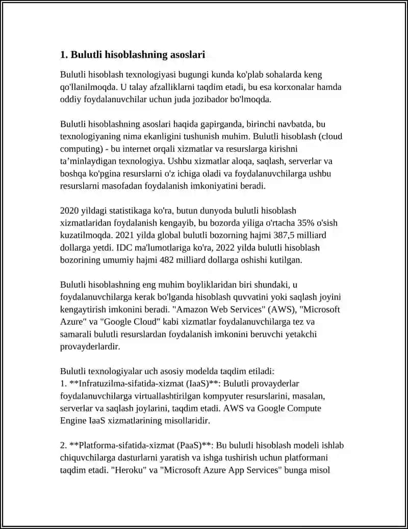 Bulutli Texnologiyalar va Tarmoqlar 3