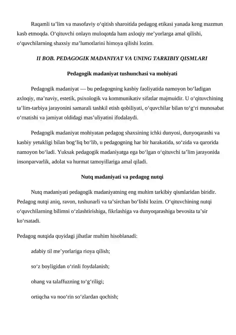 Kasbiy etik va pedagogik madaniyat 3