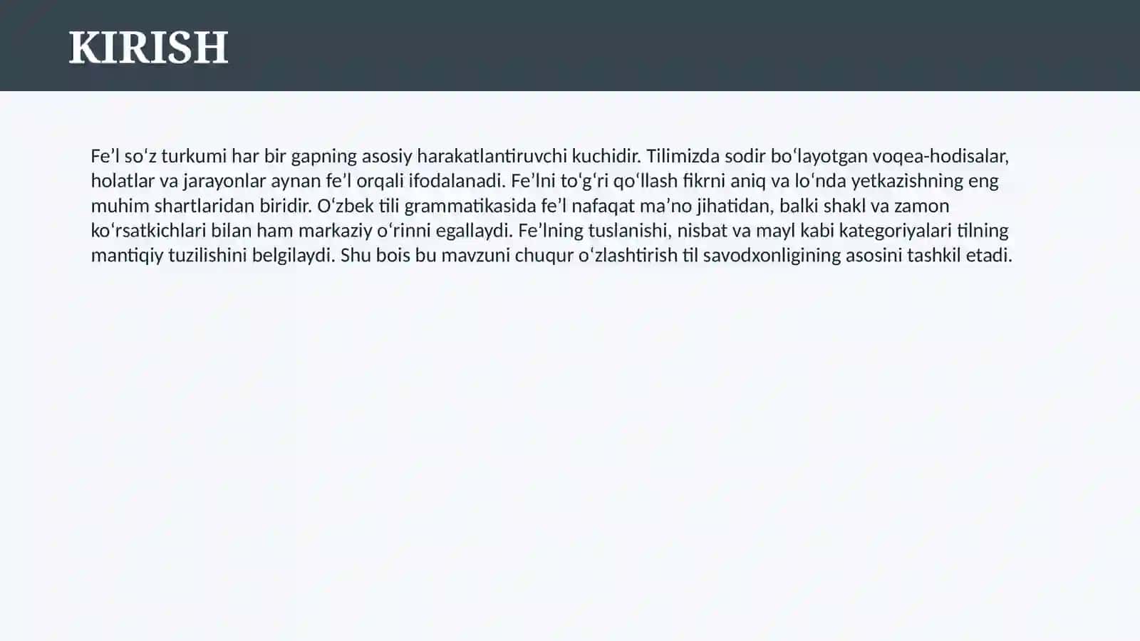 FE’L SO’Z TURKUMI 3