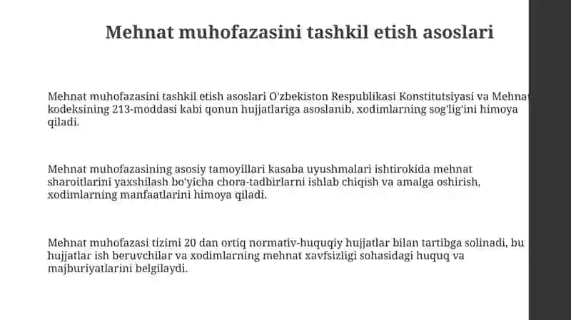 Qishloq xo'jaligi korxonalarida mehnat muhofazasiga oid ishlarni tashkil qilish 3