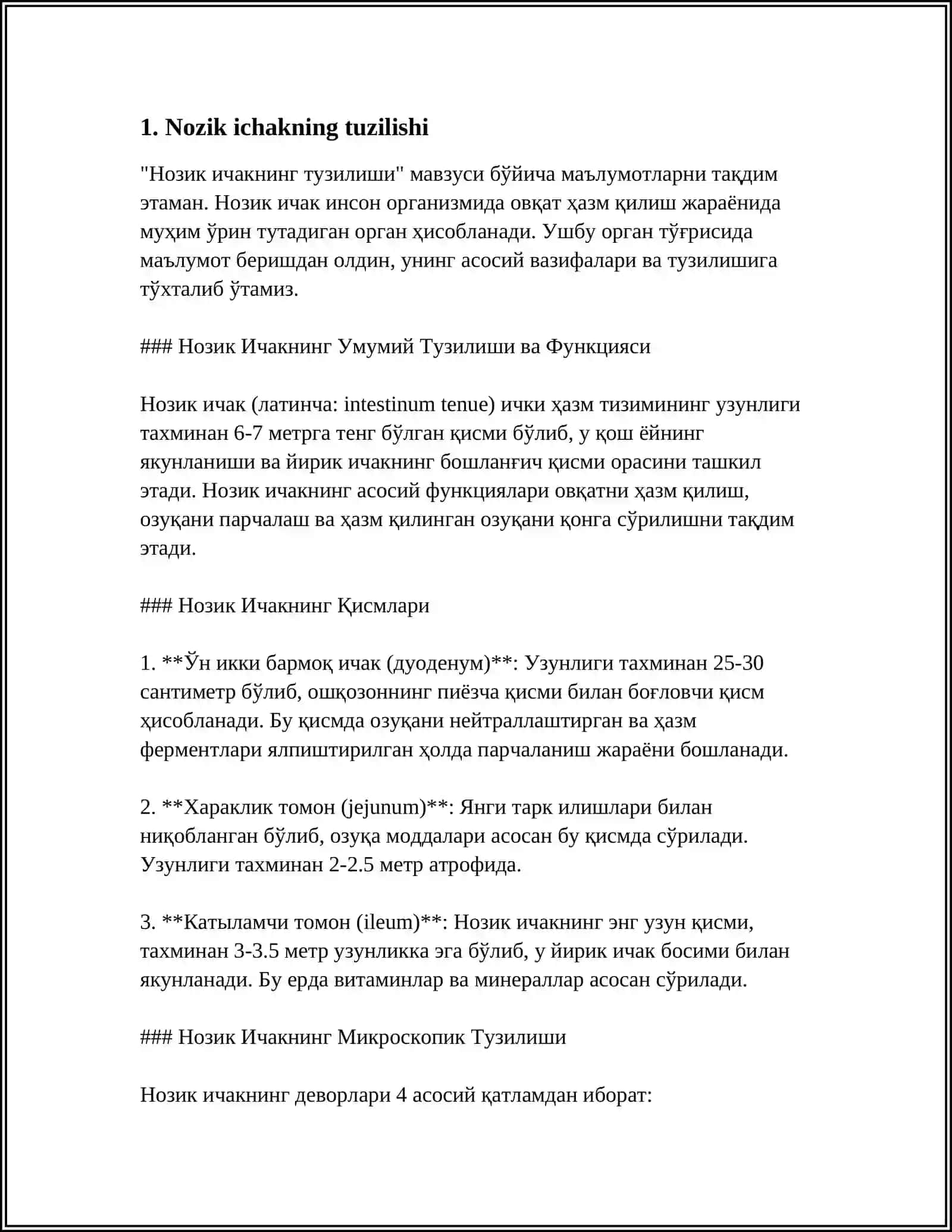 AYIRISH TIZIMIGA KIRUVCHI AʼZOLARNING TUZILISHI, JOYLASHISHI, VAZIFASI 3