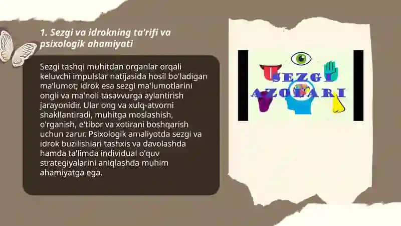 Sezgi va İdrok Jarayonlari 3