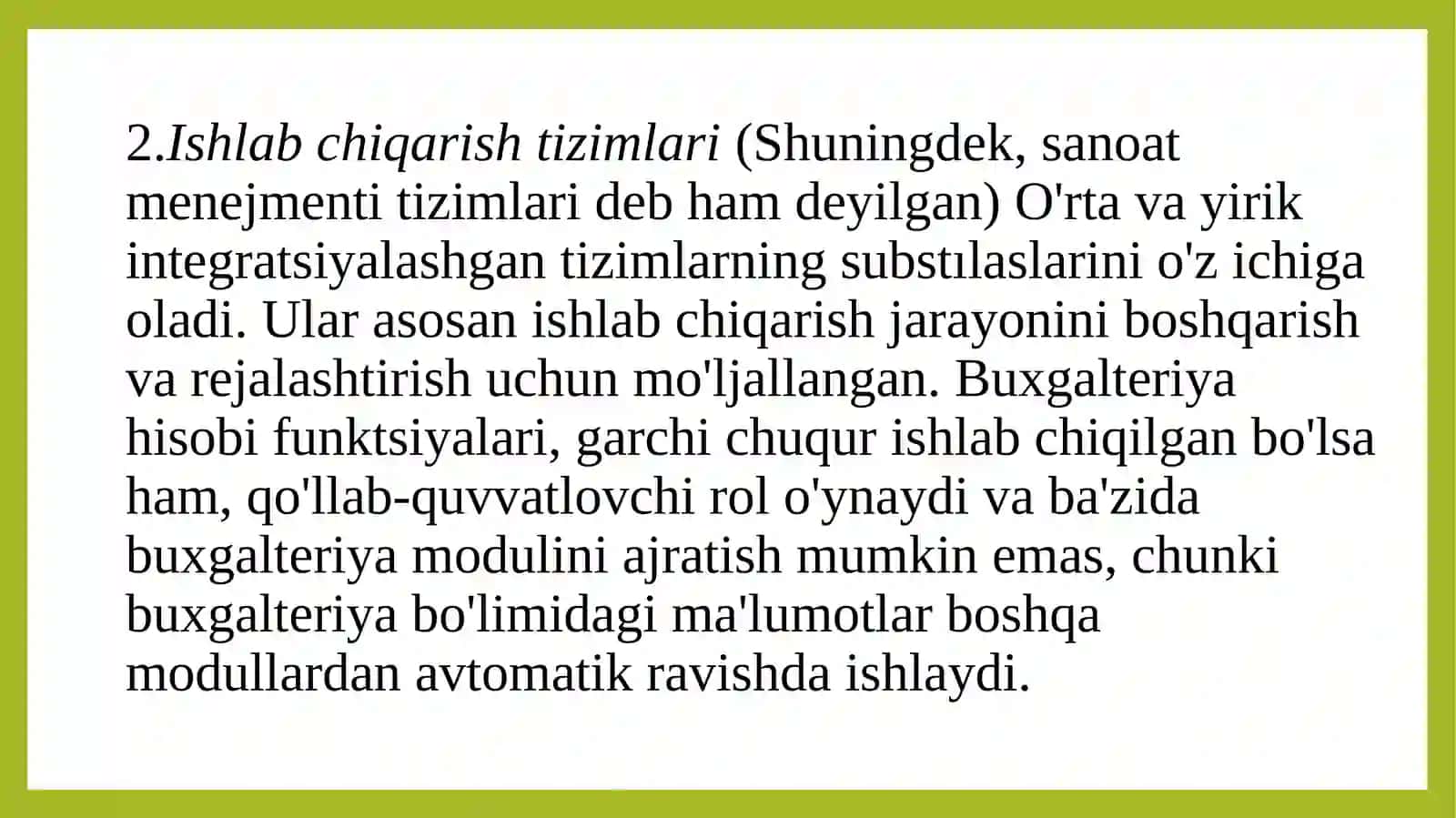 Korporativ axborot tizimlari 3