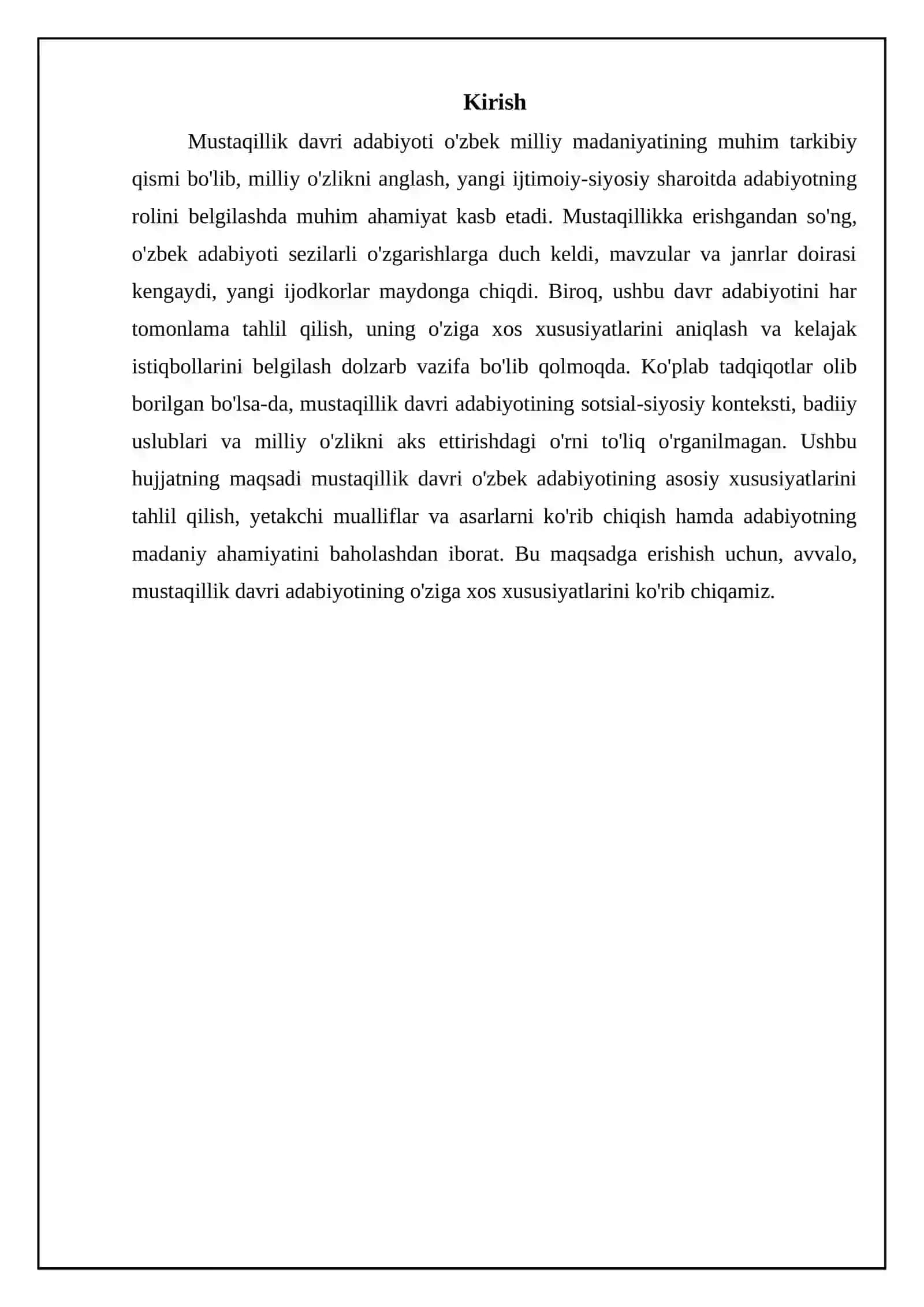 Mustaqillik davri adabiyotining asosiy xususiyatlari va mavzulari 3