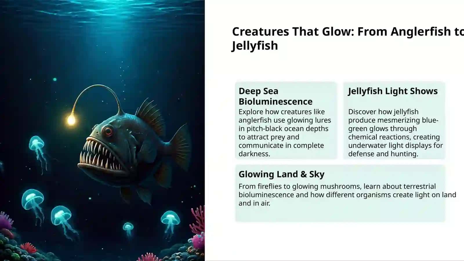 Glowing Depths: Ocean's Living Light 3