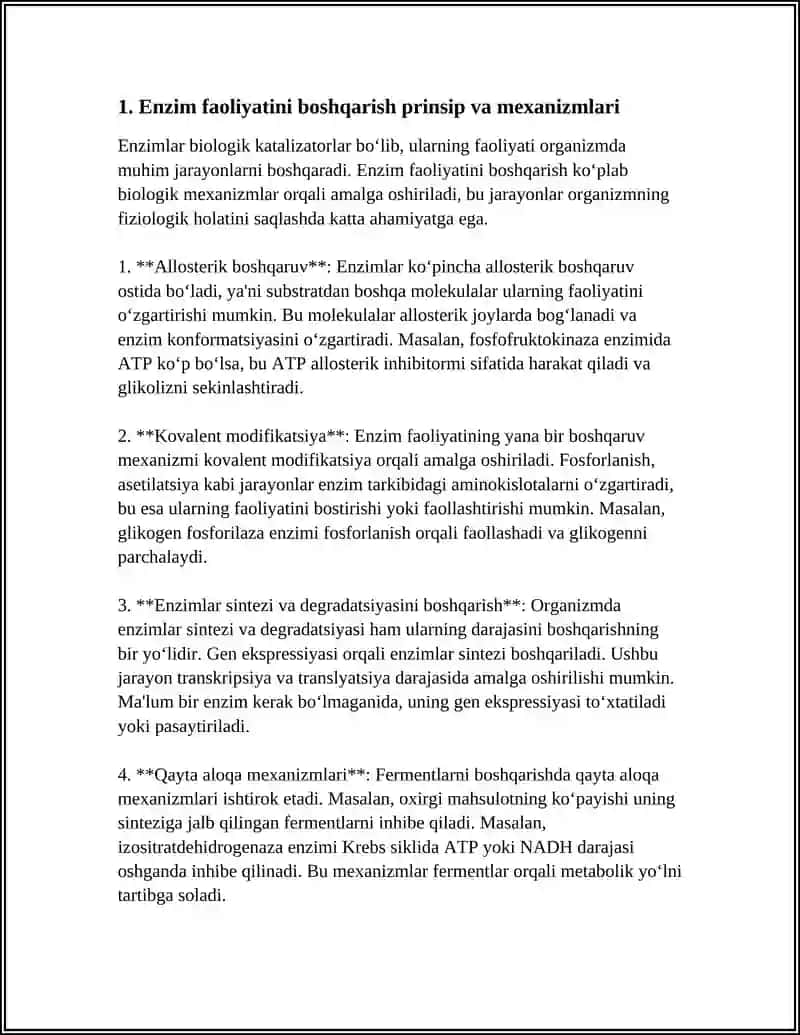 FERMENTLAR FAOLIYATINI BOSHQARILISHI 3