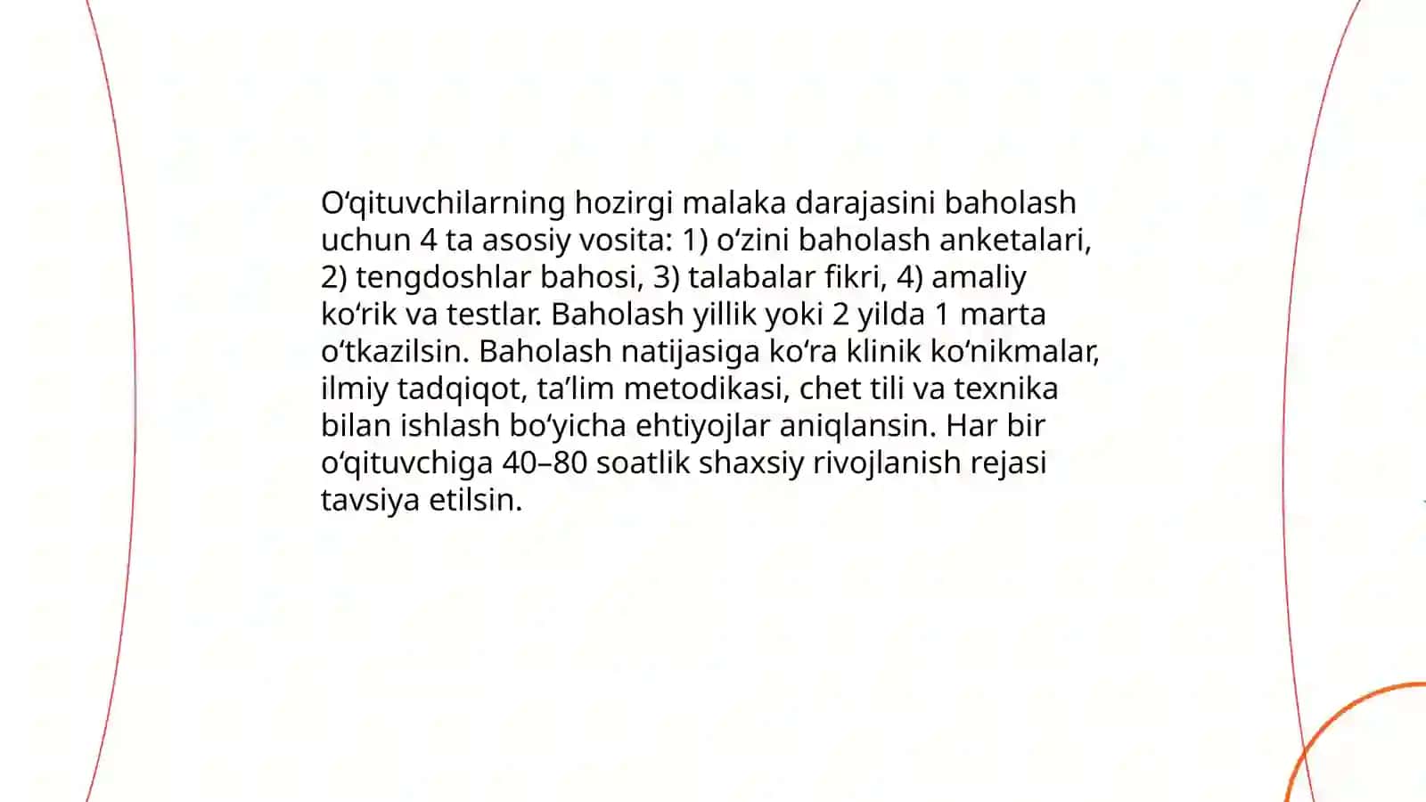 Stomatologiya yo’nalishlari bo’yicha o’qituvchilarning malakasini oshirish zaruratlari 3