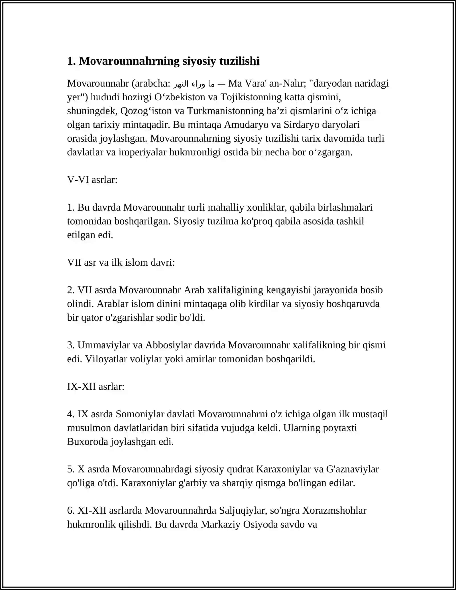 MO'G'ULLAR HUKUMRONLIGI DAVRIDA O'RTA OSIYO 3