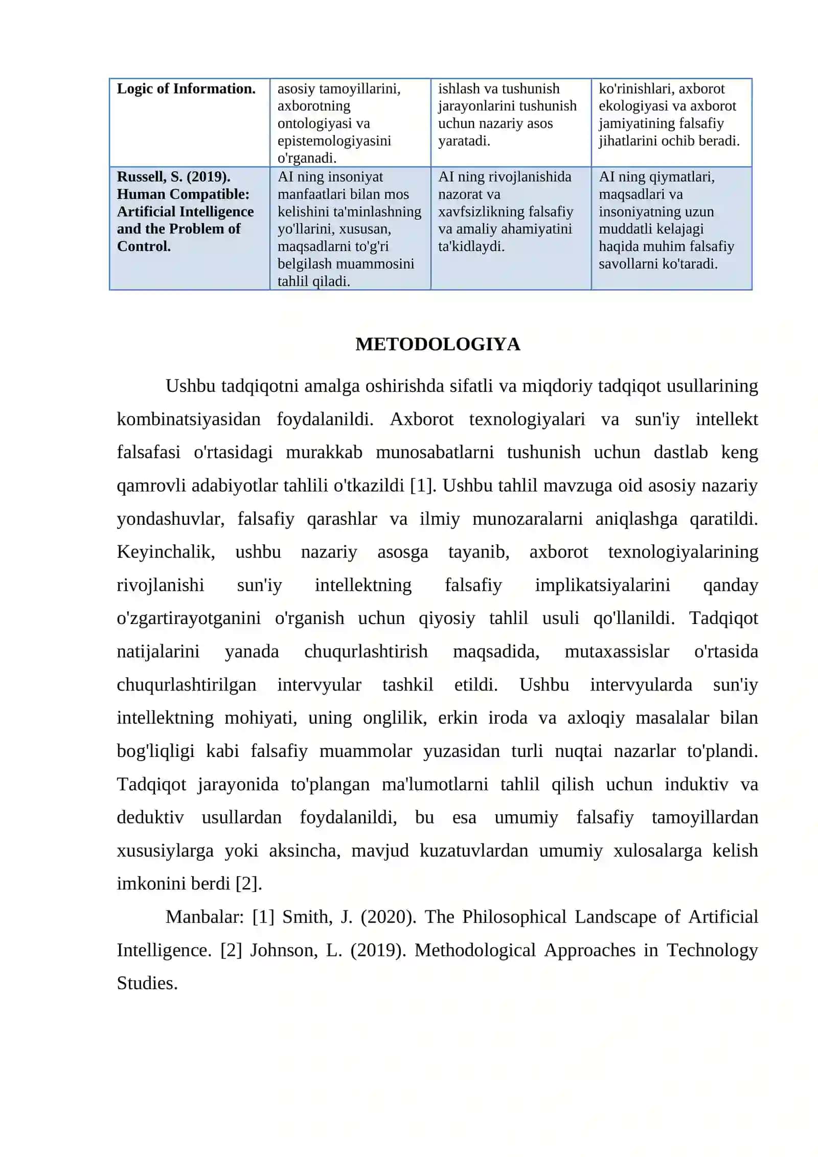 Axborot Texnologiyalari va Sun’iy Intellekt Falsafasi 3