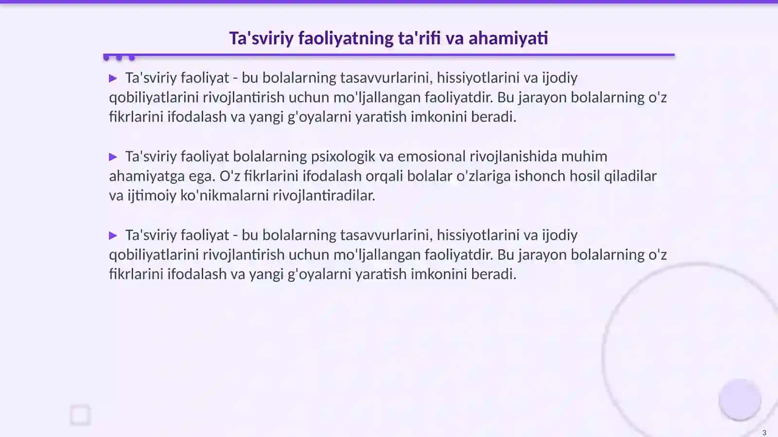 Bolalarni har tomonlama rivojlantirishda ta'sviriy faoliyatning ahamiyati 3