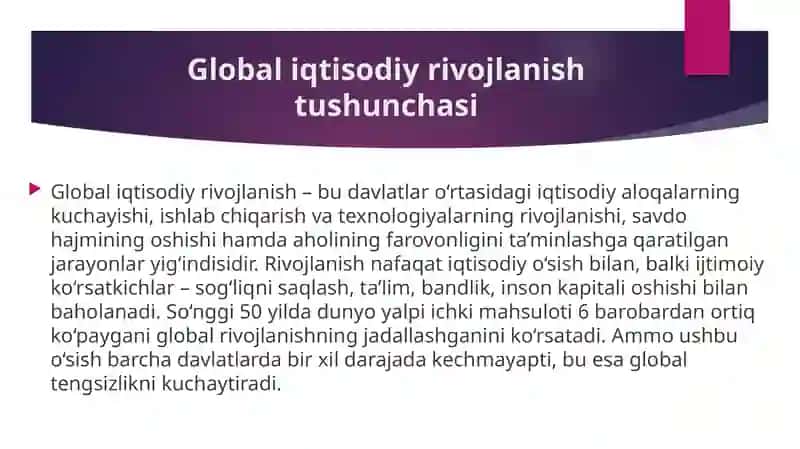 Koʻpchilik davlatlardagi oziq ovqat,demokrafik,global muammolar 3