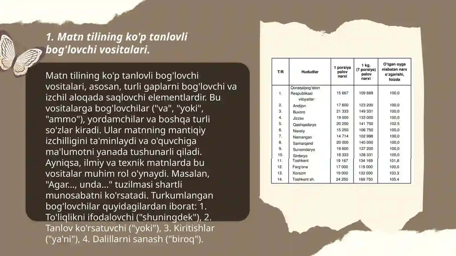 Matn tilining ko'p tanlovli bog'lovchi vositalari 3