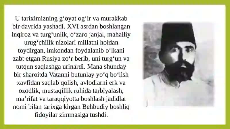 M.Behbudiy, Fitrat, Munavvar qori kabi jadidlarning siyosiy qarashlari 3