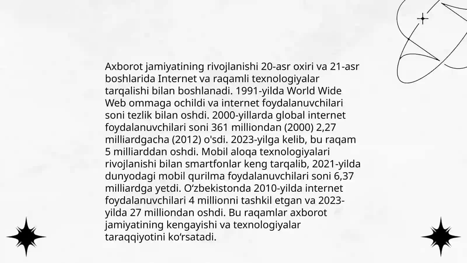 Zamonaviy jamiyatda axborotning oʻrni va ahamiyati 3