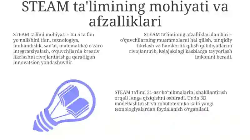 STEAM ta’limining mohiyati va afzalliklari 3