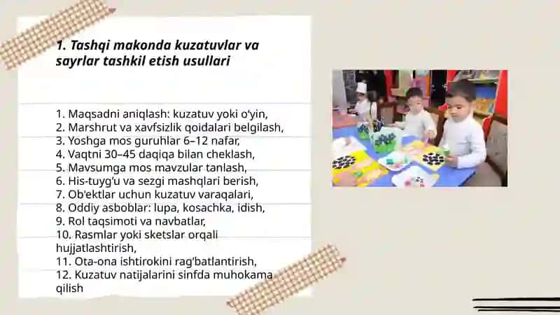 Maktabgacha yoshdagi bolalarni tabiat bilan tanishtirishning amaliy metodi 3