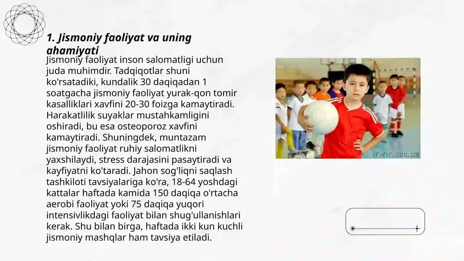 Maktabgacha ta'limda qoʻyiladigan davlat talablarining jismoniy rivojlantirish va madaniy-gigiyenik koʻnikmalarni shakllantirish sohasi 3