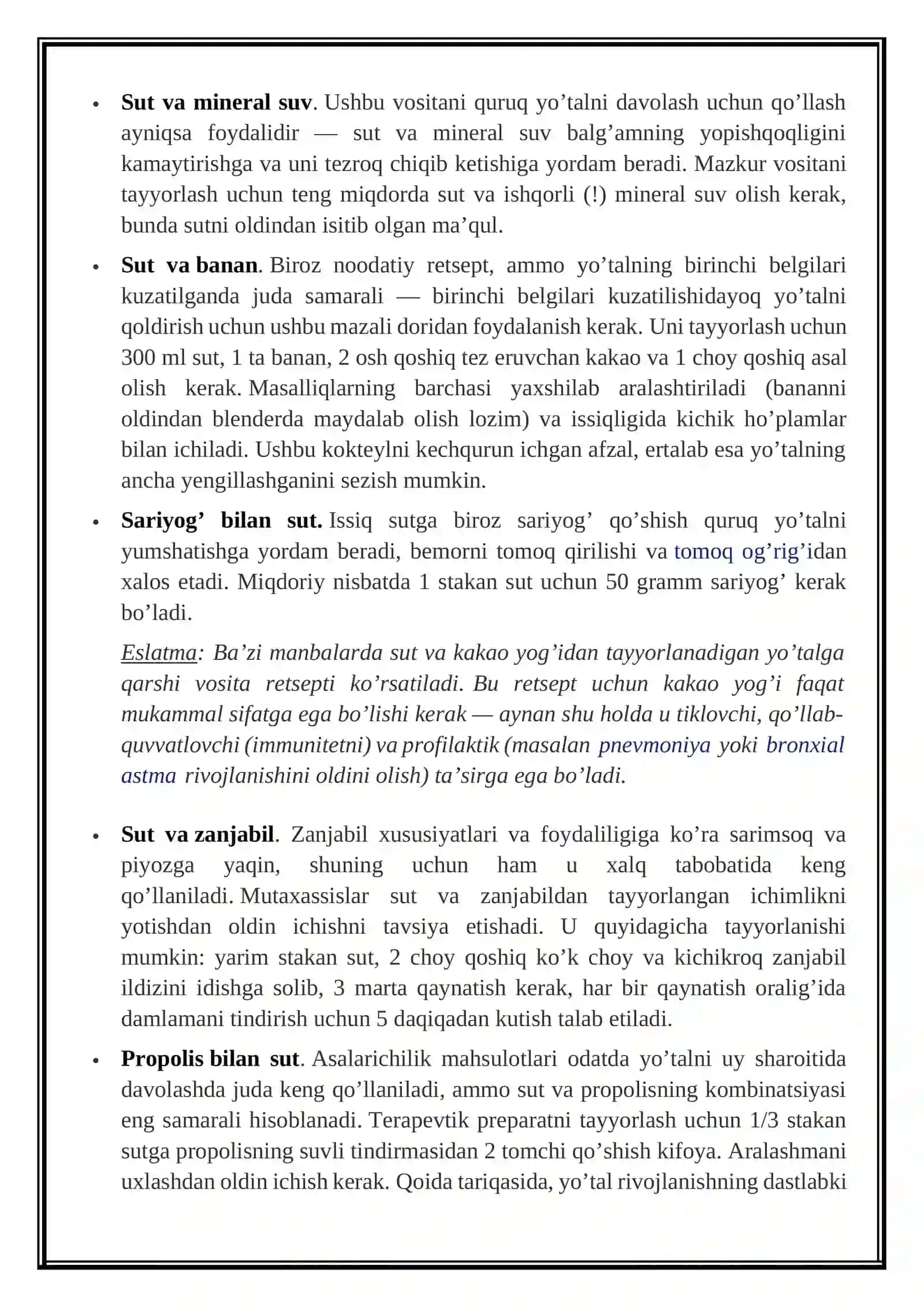 Yo'talni Uy Sharoitida Davolash - Qurug Va Nam Yo'talga Qarshi Xalq Tabobati Vositalari 3