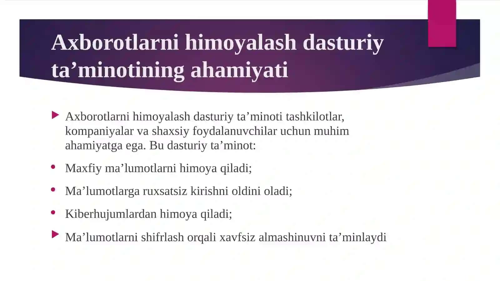 O'zbekistonda shaxsiy ma'lumotlarni himoya qilishning huquqiy asoslari 3