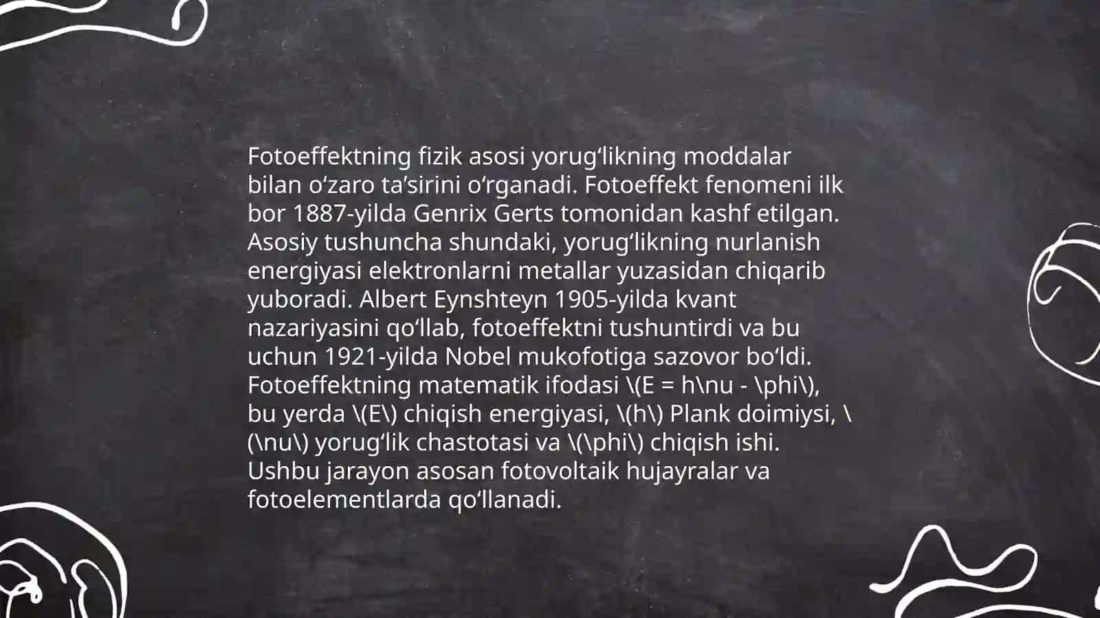 Fotoeffekt qonunlarini o‘rganish 3