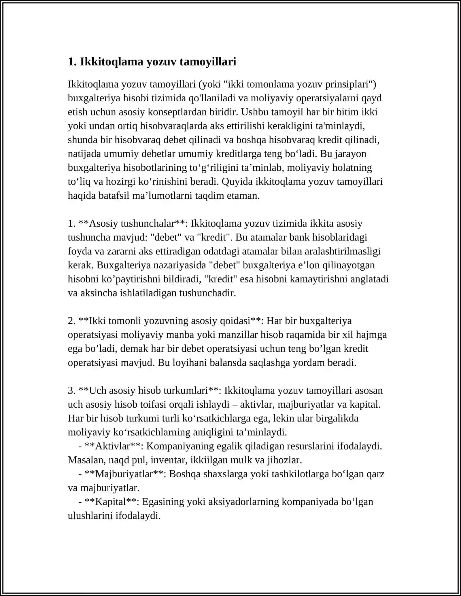 BUXGALTERIYA HISOBI SCHYOTLARIDAGI IKKIYOQLAMA YOZUVNING ASOSLANISHI 3