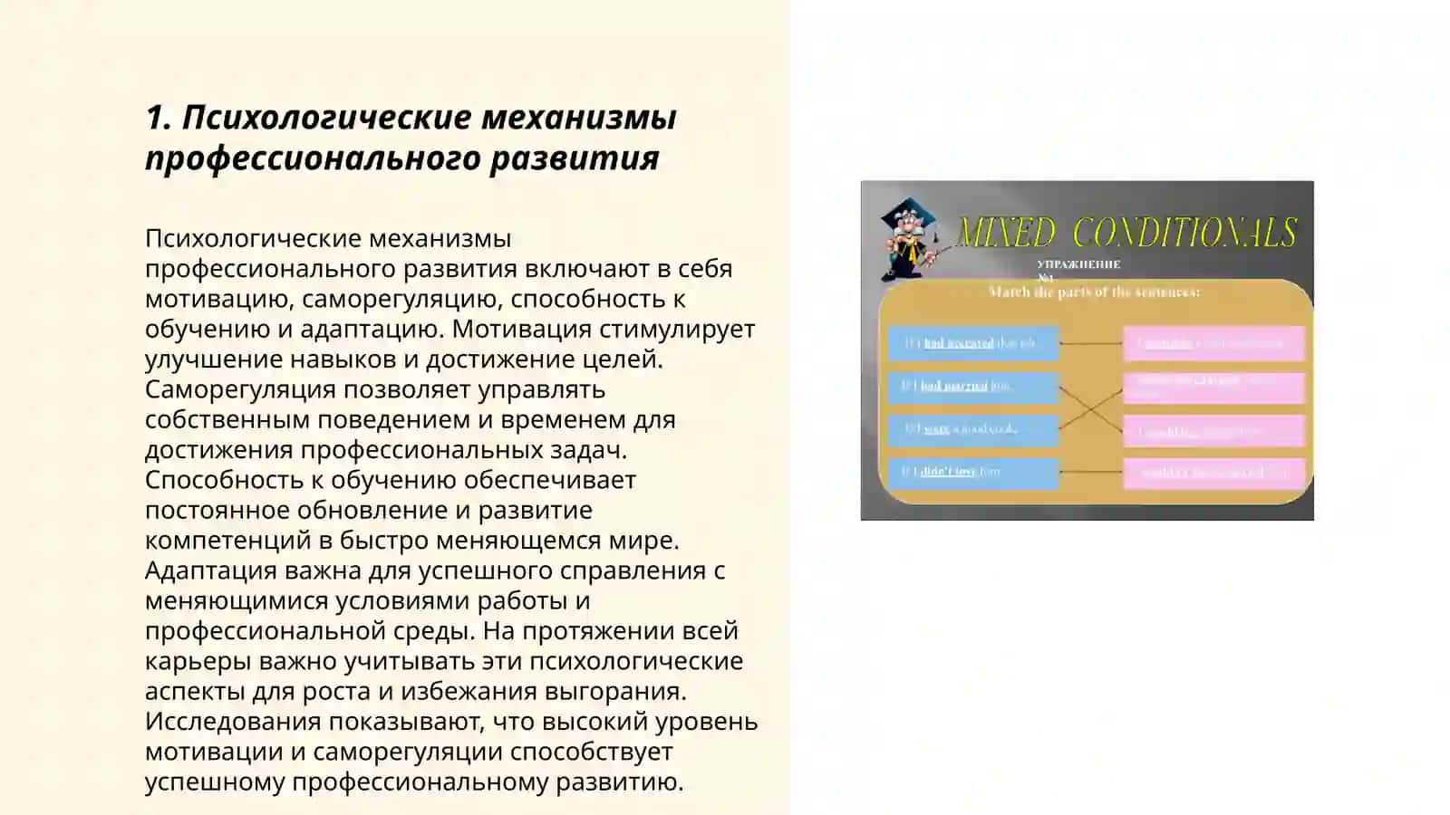 Условная профессиональная структура личности 3