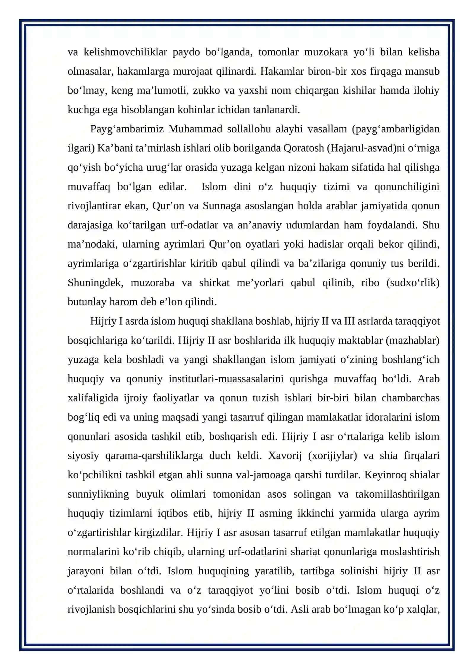 Islom tafakkuri va madaniyatining shakllanish bosqichlari 3