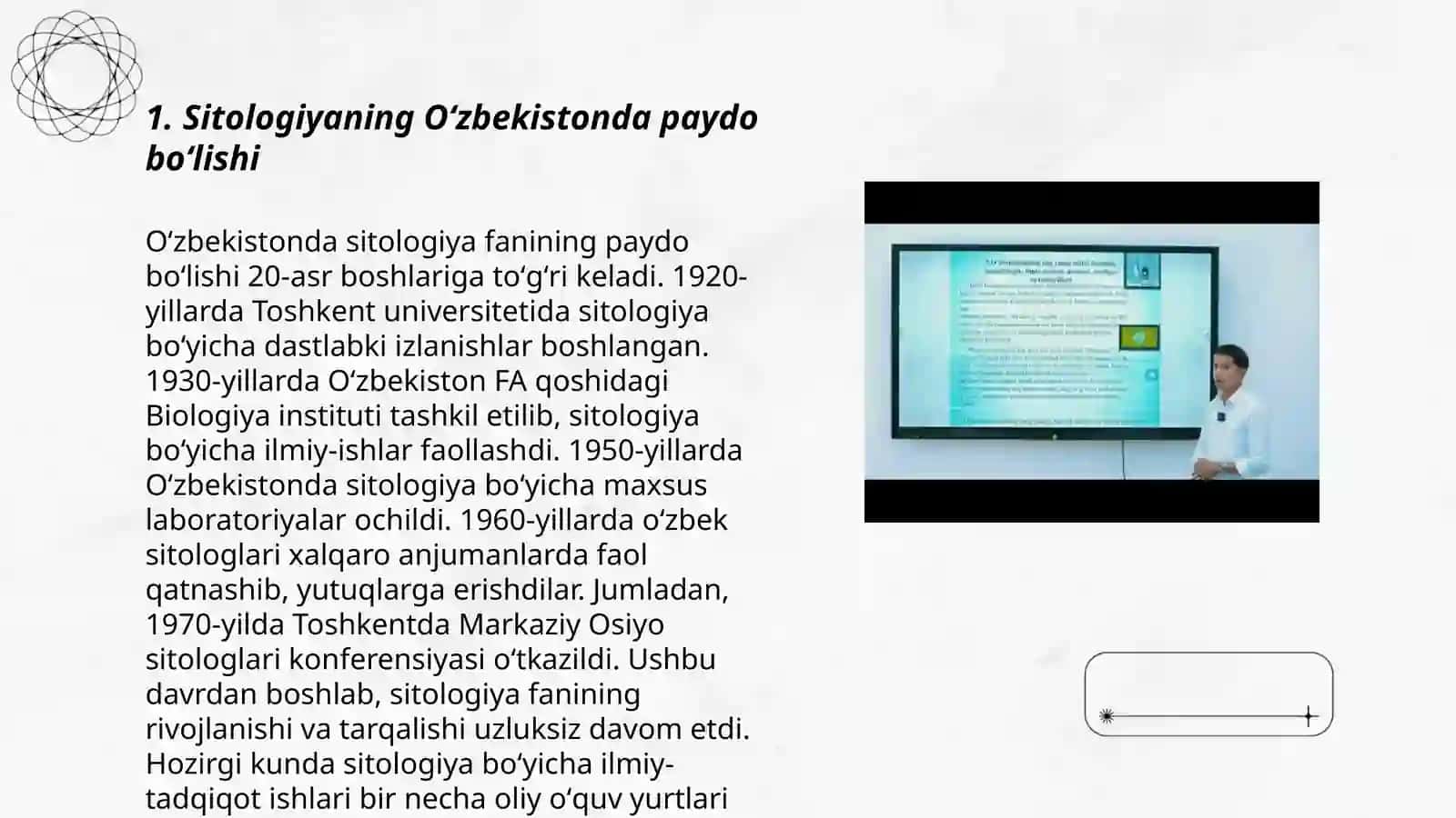 Oʻzbekistonda sitologiya fanining rivojlanish tarixi 3