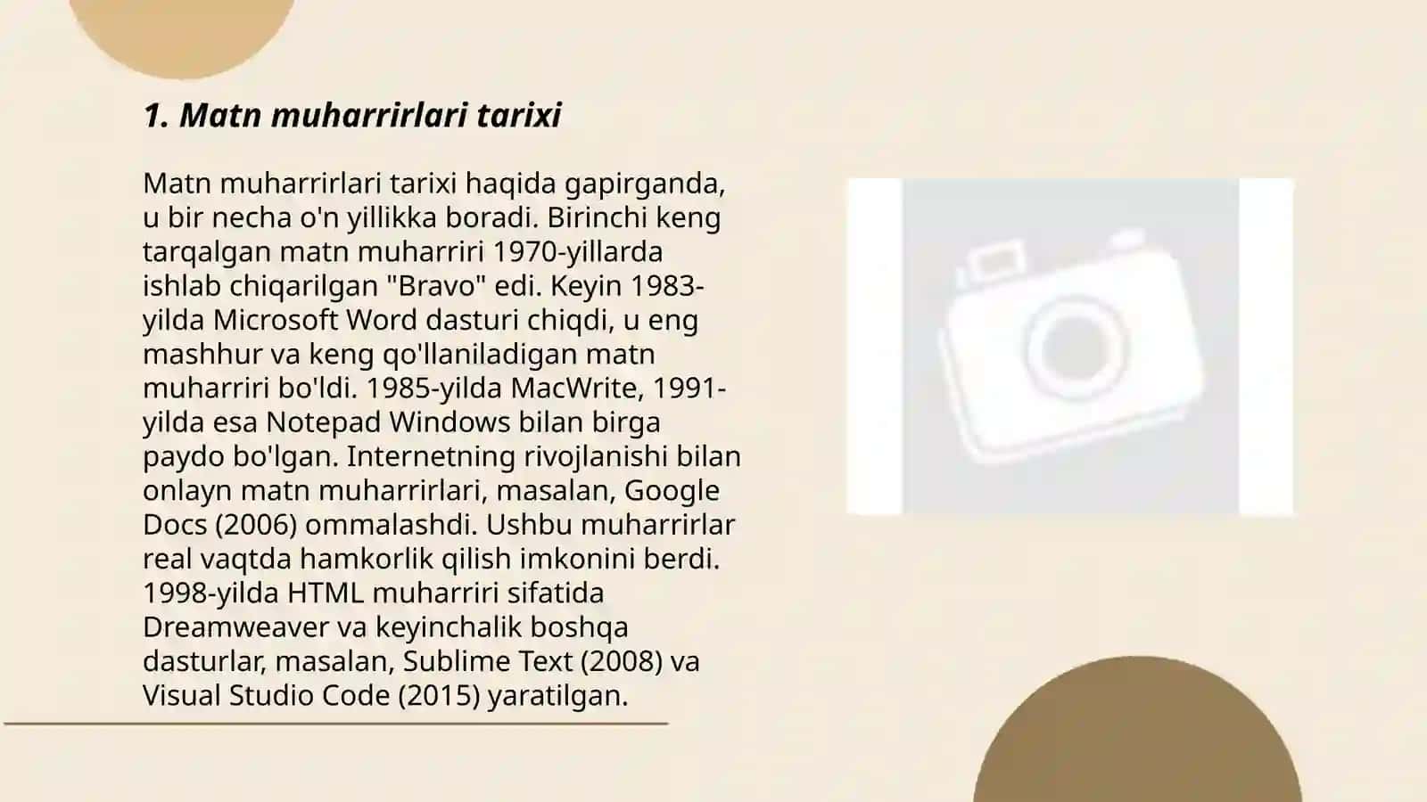 Matn muharrirlari tarixi 3
