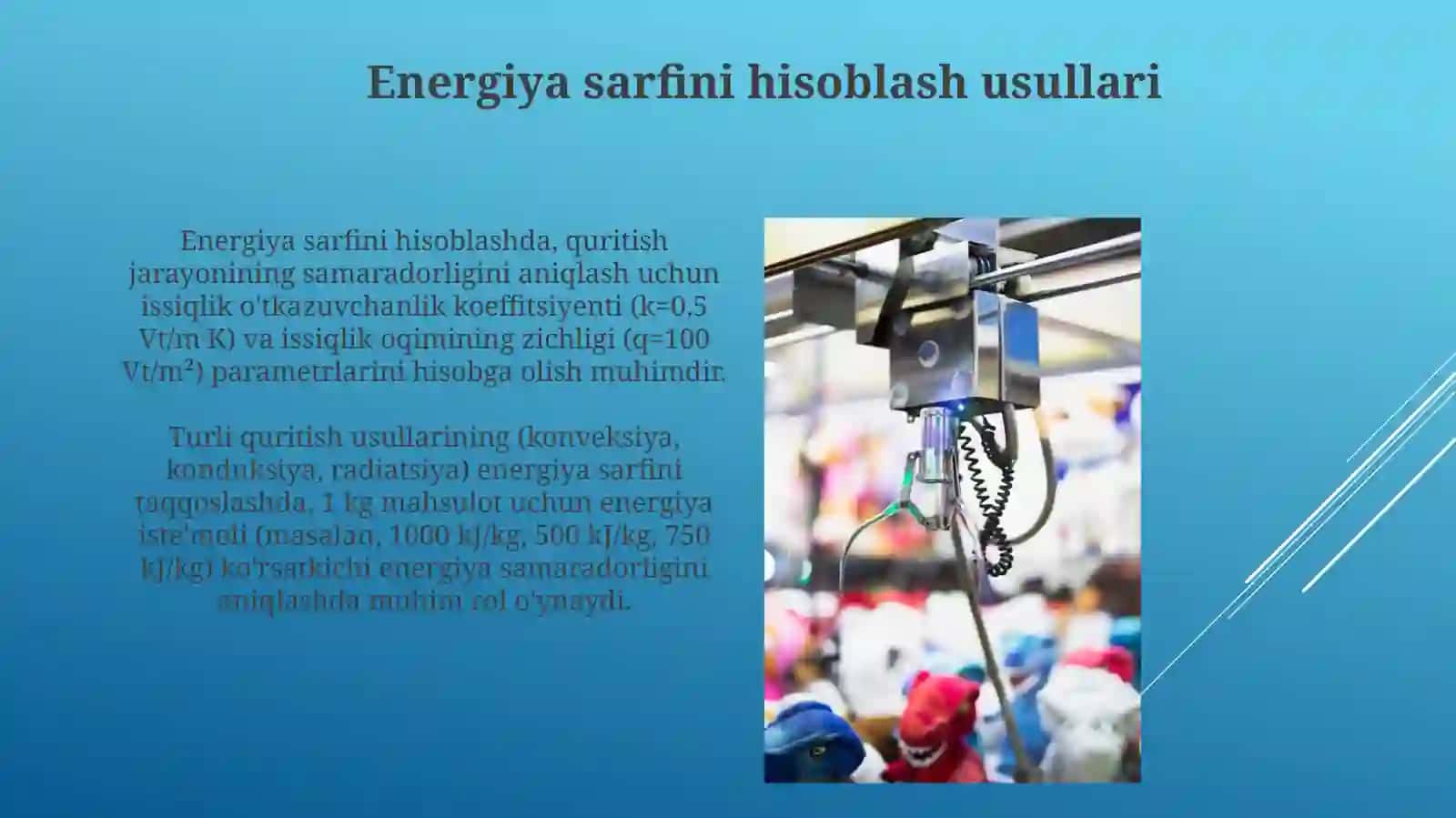 Xom-ashyolarni qurituvchi qurilmalarni loyihalash tamoyillari va tannarxini hisoblash usullari 3
