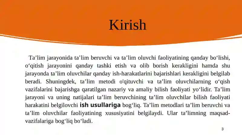 Ta'limda an'anaviy va noan'anaviy innovatsion metodlarning qo'llanilishi 3