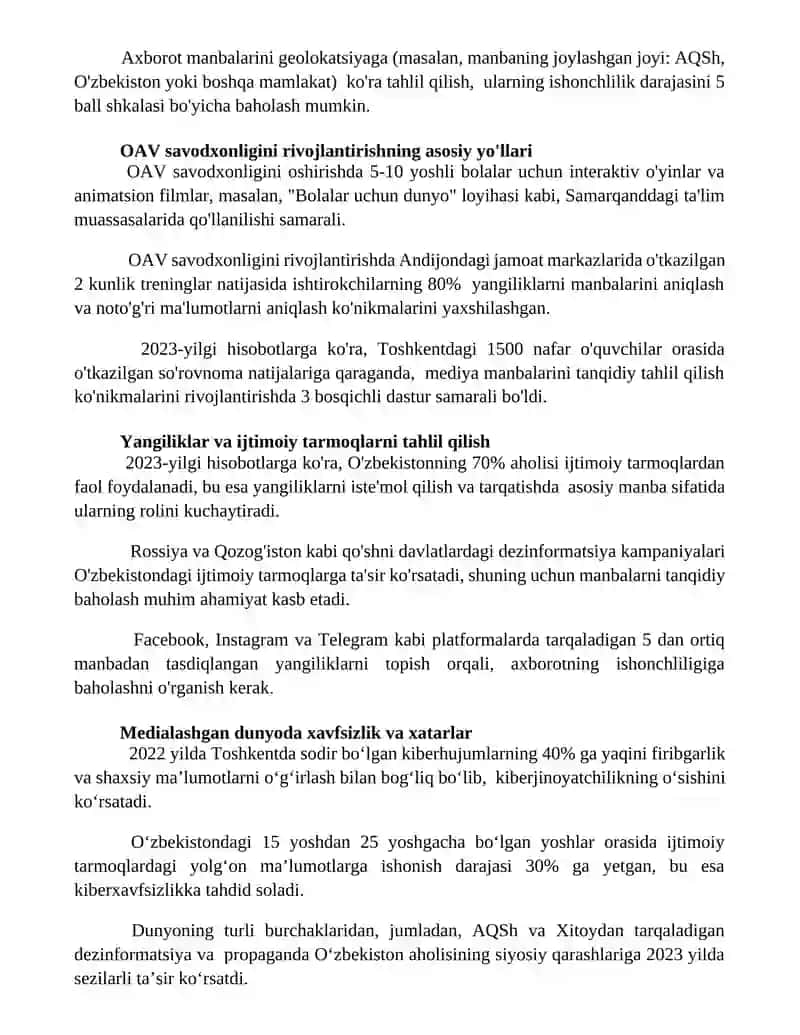 Media savodxonlikni rivojlantirish yõllari 3
