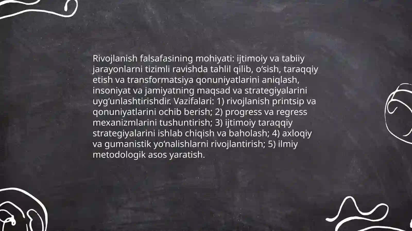 Rivojlanish falsafasi 3
