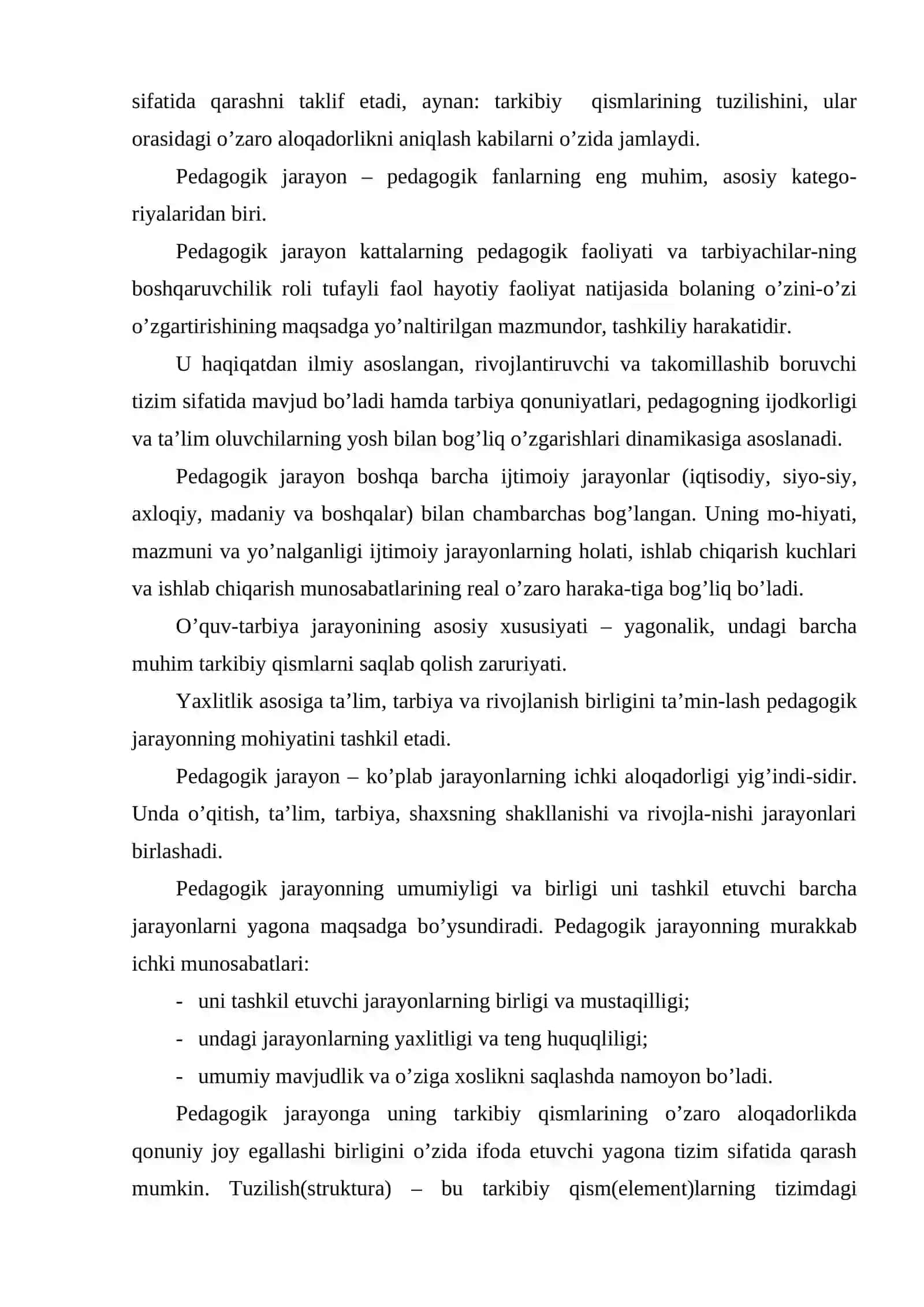 Yaxlid pedagogik jarayon va uning etaplari 3