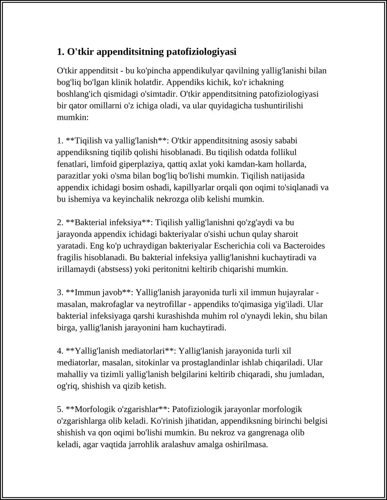 O'tkir Appenditsitning Atipik Kechishi 3