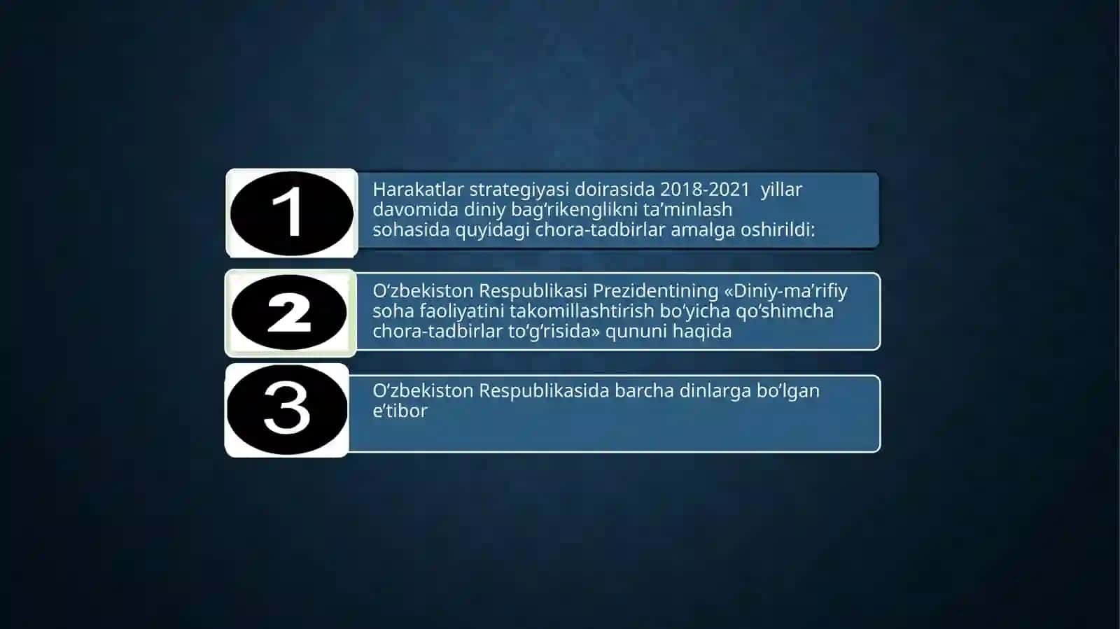 DINIY BAG’RIKENGLIK SOHASIDA OLIB BORGAN OQILONA SIYOSATI 3