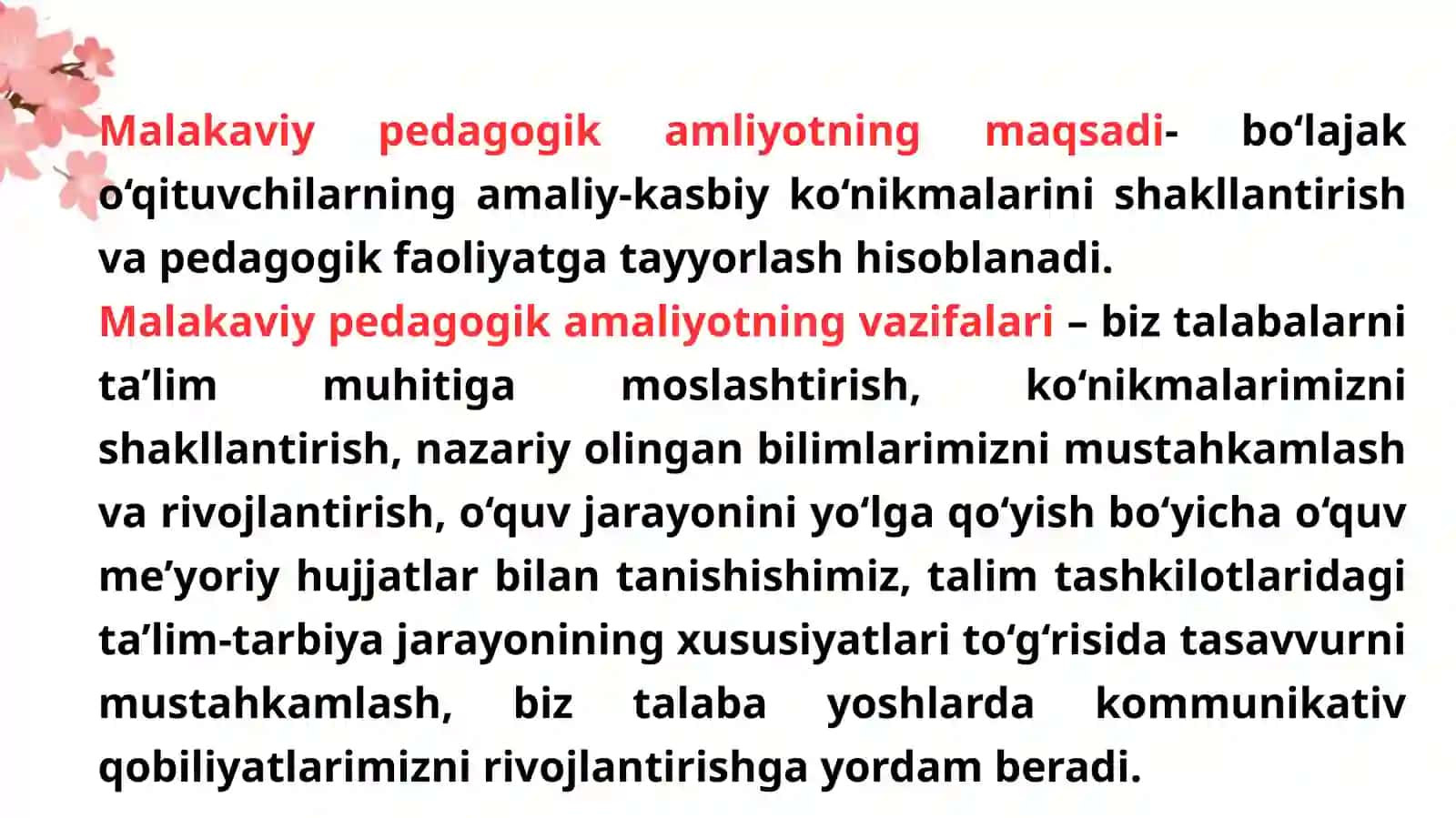 MALAKAVIY AMALIYOT bo‘yicha taqdimoti 3