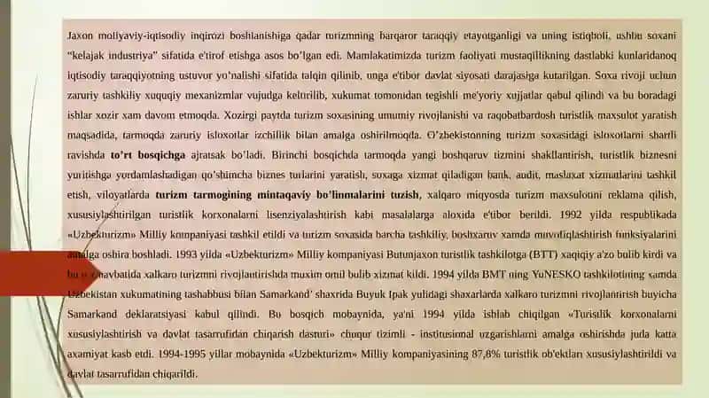 O'zbekistonda mehmonxonalarning rivojlanish bosqichlari 3