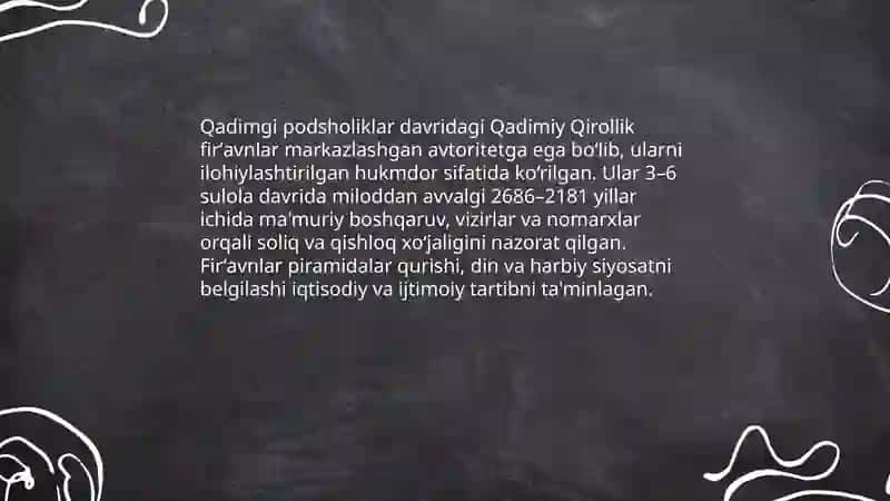 Qadimgi Misr qadimgi va oʻrta podsholiklar davrida 3