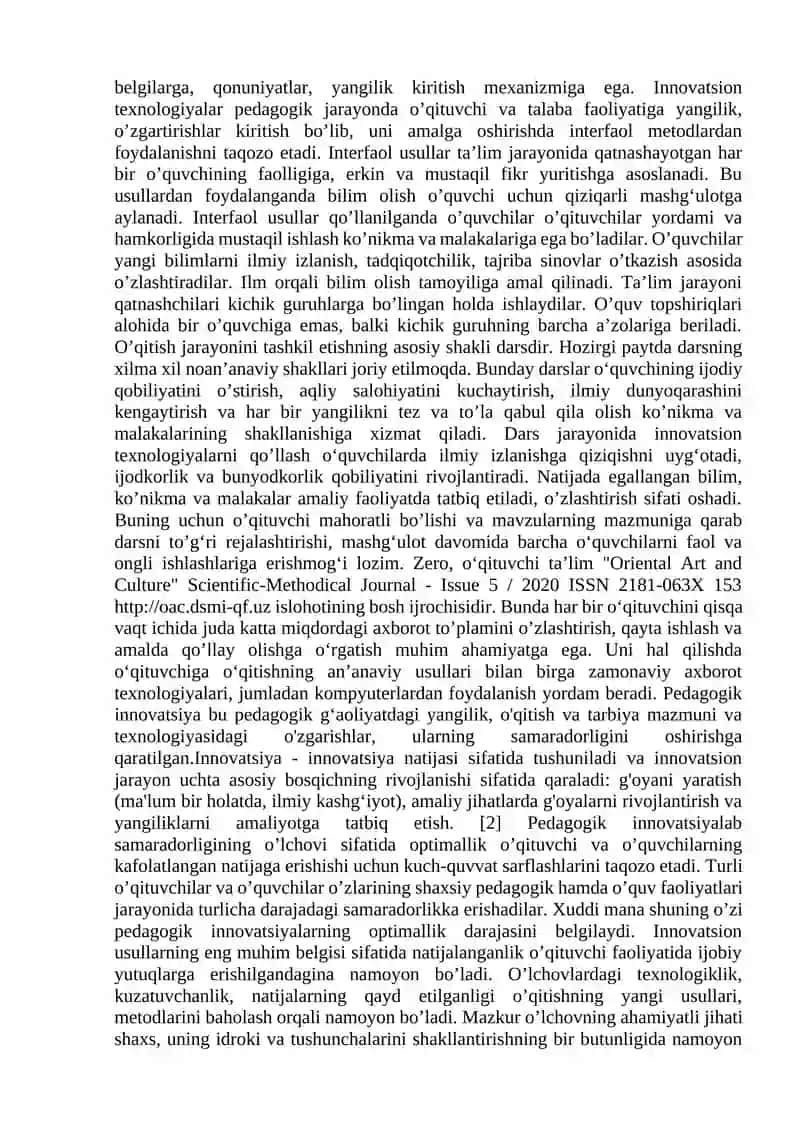 Ta’lim-tarbiya jarayonida innavatsion muhitni yaratish muammolari 3