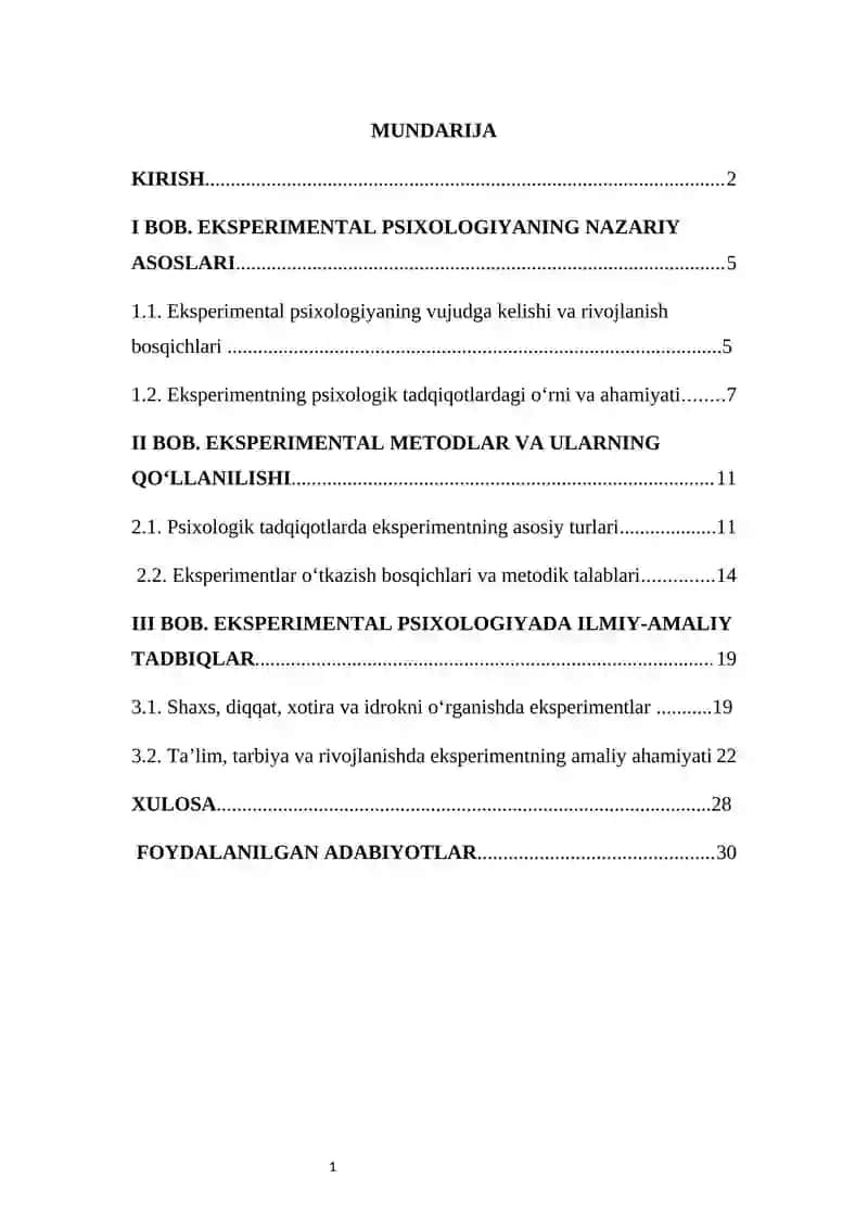 Psixalogiyaning ekserimental asoslari 3