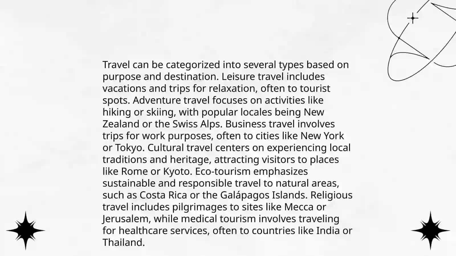 Travel and journeys 3
