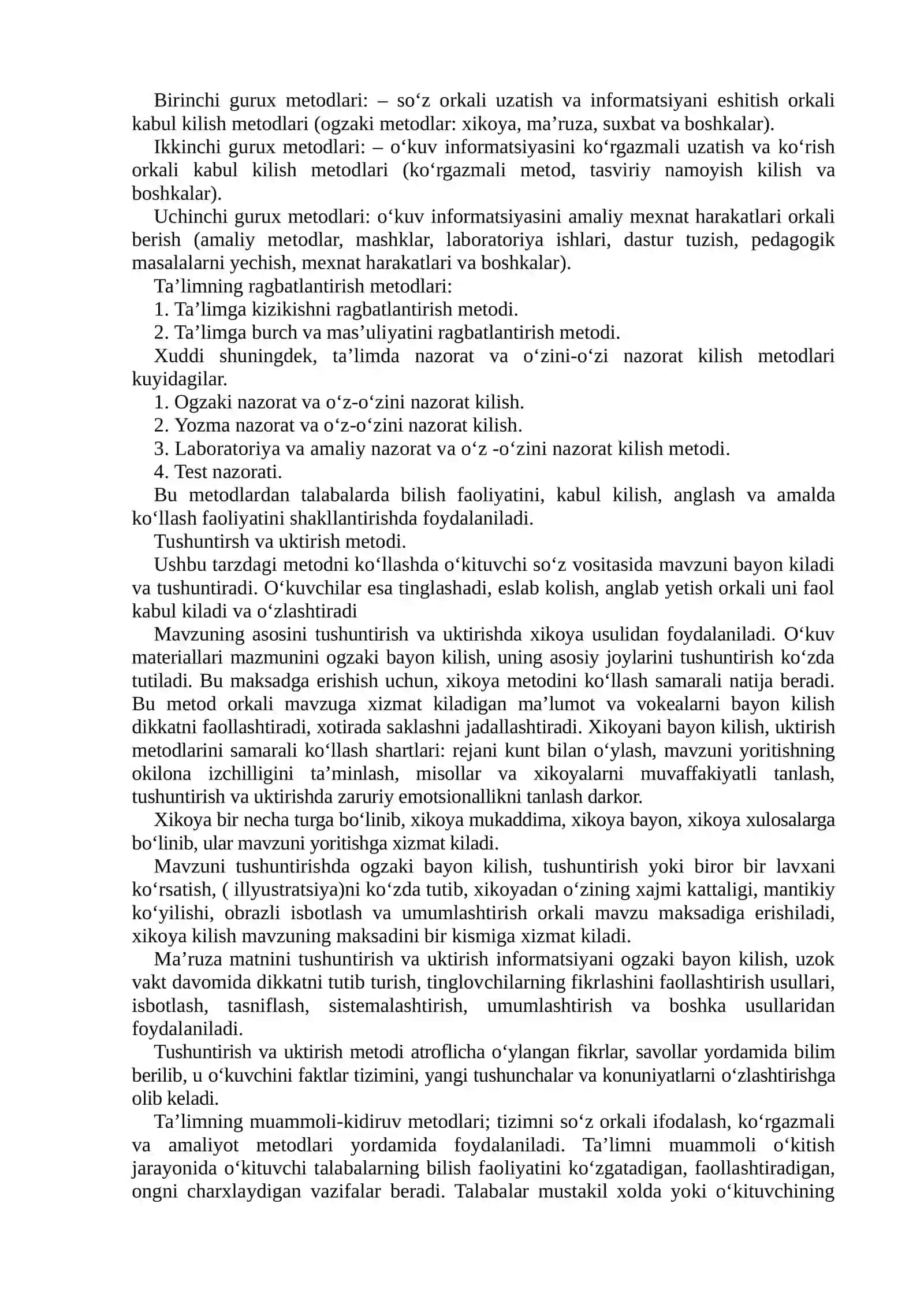 Ta’lim metodlari va vositalari 3