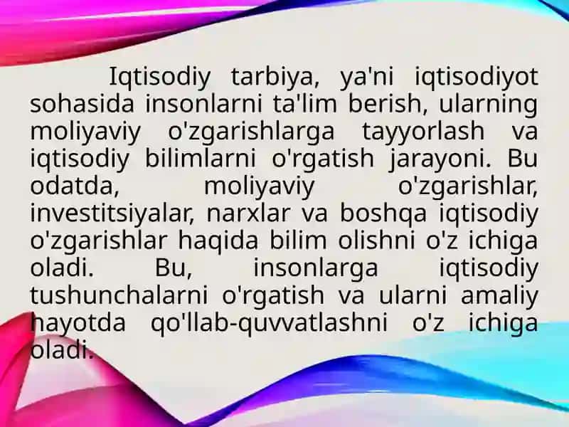 Sharq mutafakkirlarining iqtisodiy tarbiyasi 3