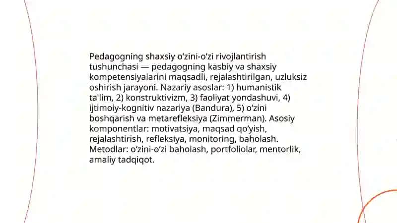 Zamonaviy oʻquv jarayonini takomillashtirishda pedagogning shaxsiy oʻzini-oʻzi rivojlantirish metodikasi 3