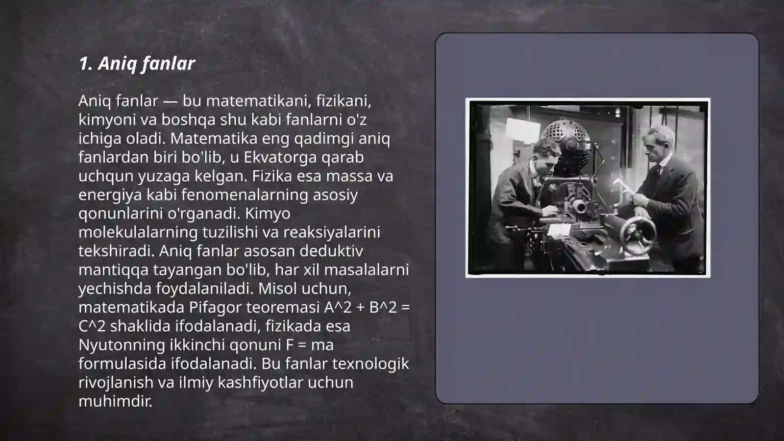 Aniq fanlar 3