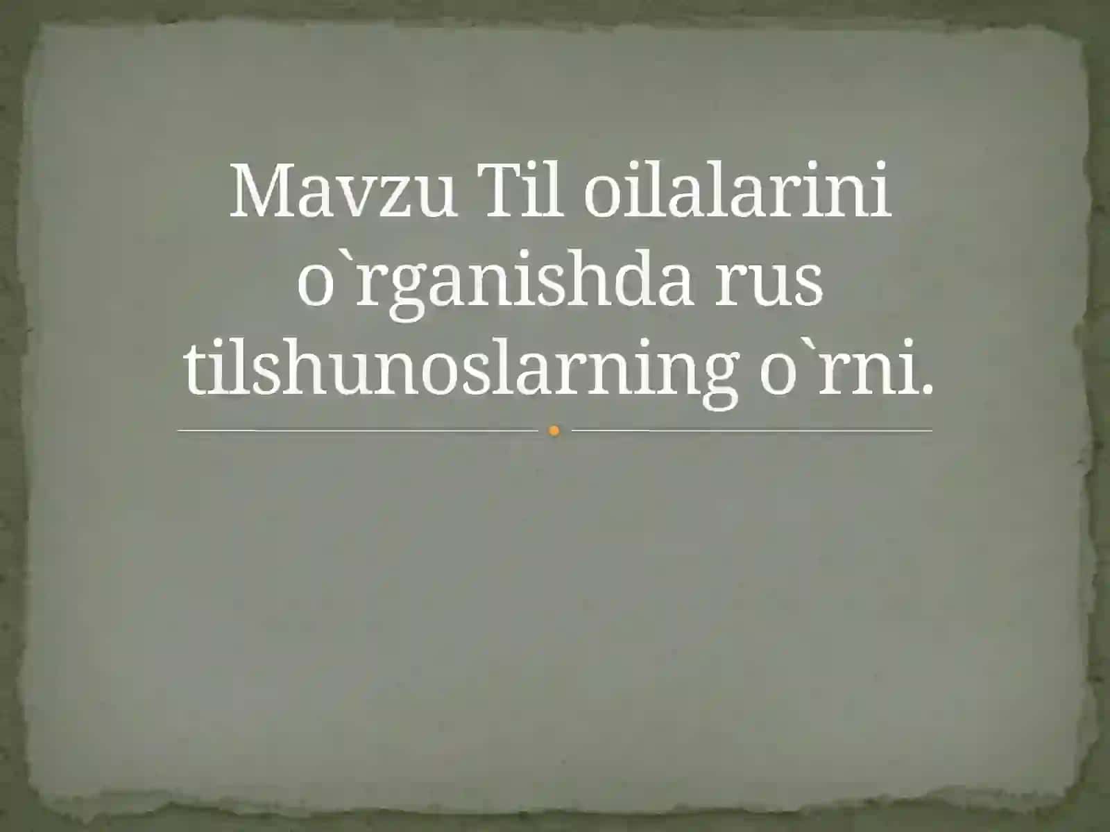 Turkiy Tillari Qiyosiy-Tarixiy Grammatikasi Fanidagi Mustaqil Ish 3